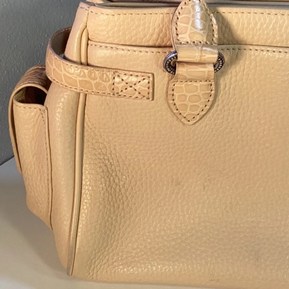 Brighton Beige/Tan Leather Shoulder Bag